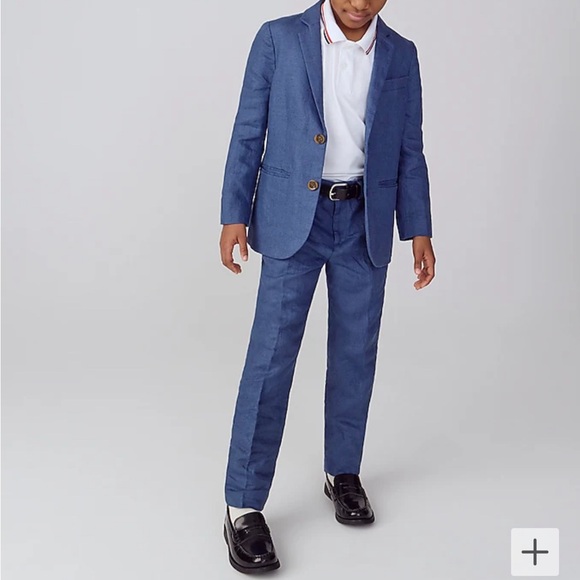 Boys' Ludlow unstructured suit jacket and pants in linen - Picture 5 of 8